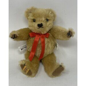 Merrythought Golden Classic Mohair Jointed Teddy Bear Signed Limited Edition 11”